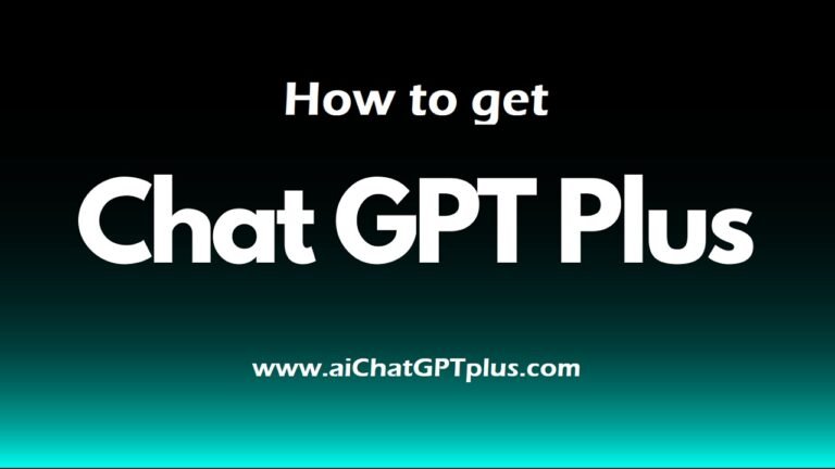How to get Chat GPT Plus
